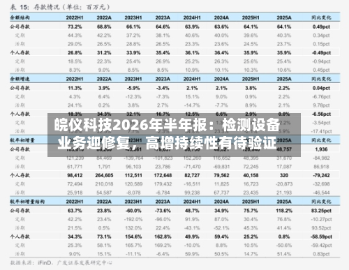 皖仪科技2026年半年报：检测设备业务迎修复	，高增持续性有待验证-第2张图片