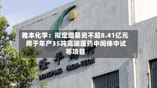 雅本化学:拟定增募资不超8.41亿元 用于年产35吨高端医药中间体中试等项目-第2张图片