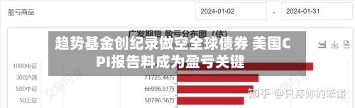 趋势基金创纪录做空全球债券 美国CPI报告料成为盈亏关键-第2张图片