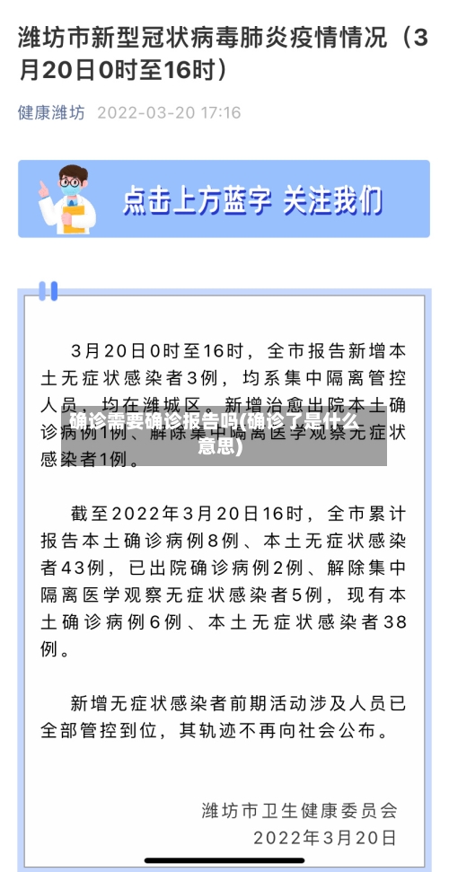 确诊需要确诊报告吗(确诊了是什么意思)