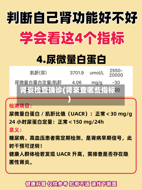 肾衰检查确诊(肾衰查哪些指标)-第2张图片