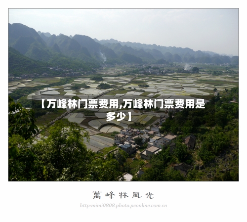 【万峰林门票费用,万峰林门票费用是多少】