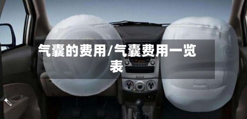 气囊的费用/气囊费用一览表