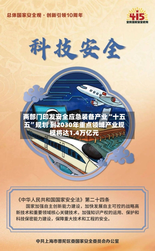 两部门印发安全应急装备产业“十五五”规划 到2030年重点领域产业规模将达1.4万亿元