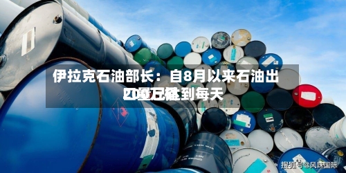 伊拉克石油部长：自8月以来石油出口量已达到每天200万桶