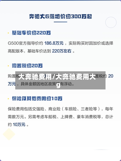 大奔驰费用/大奔驰费用大g-第2张图片