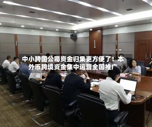 中小跨国公司资金归集更方便了!本外币跨境资金集中运营全国推广-第3张图片