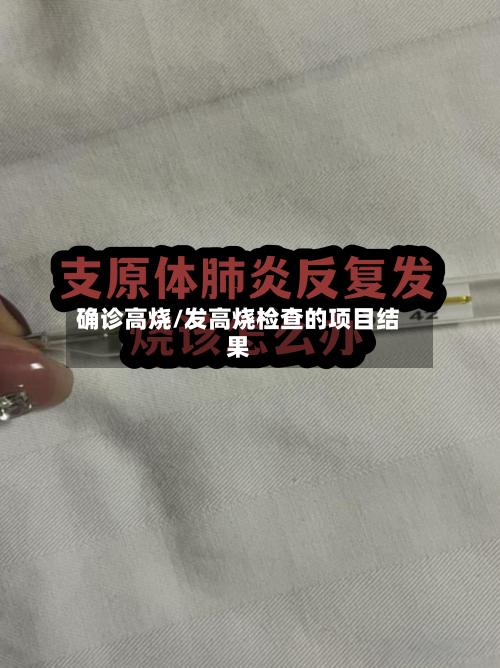 确诊高烧/发高烧检查的项目结果