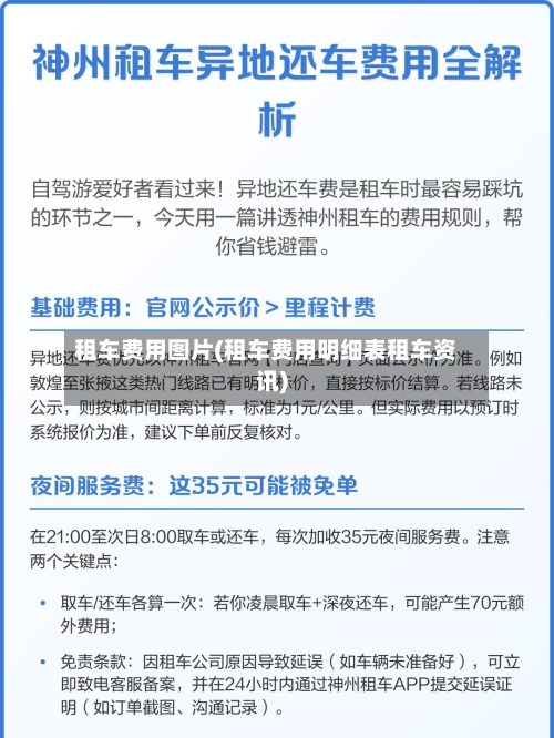 租车费用图片(租车费用明细表租车资讯)-第2张图片