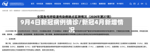 9月4日新冠病例确诊/新冠4月新增情况-第2张图片